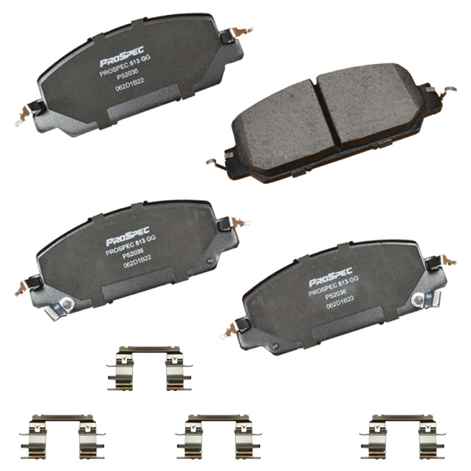 PROSPEC Premium Ceramic Brake Pads with Hardware