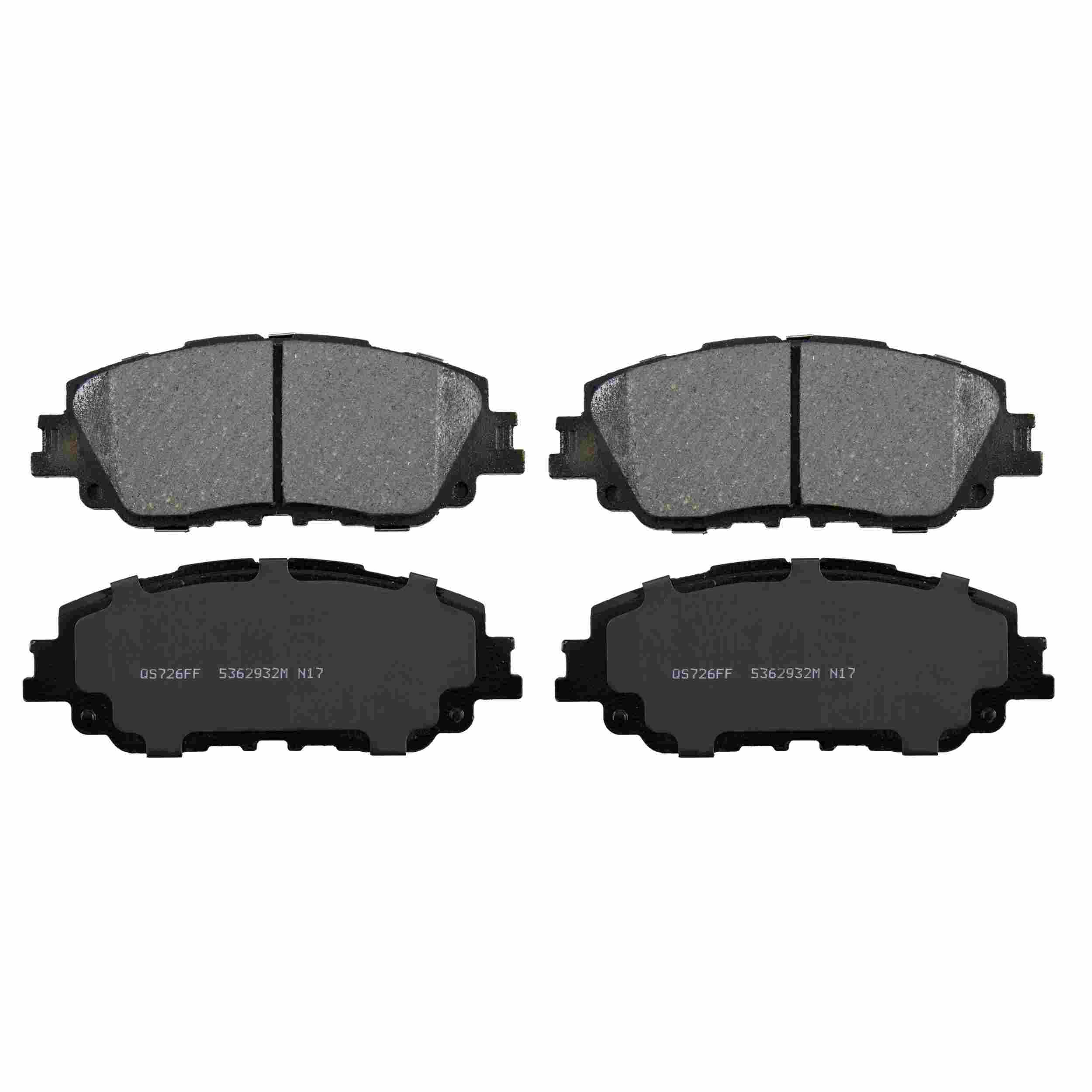 QuickStop Front Disc Brake Pad Set Ceramic